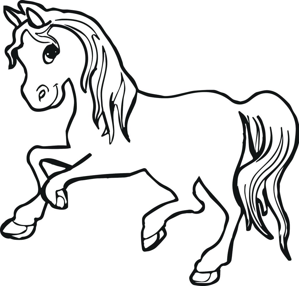 1024x978 Coloring Coloring Pictures Of A Horse Best Pages Ideasly
