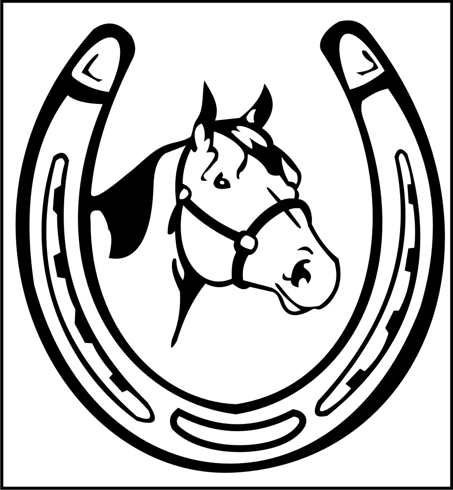 925x1000 Trends For Gt Double Horseshoe Clipart Saddle Club Horses