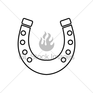 325x325 Horseshoe Icon Gl Stock Images