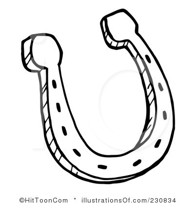 400x420 Western Black And White Clip Art Black and white horseshoe clip