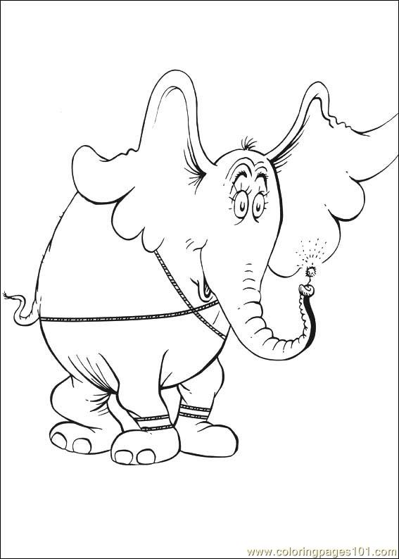 567x794 Who Horton The Elephant Coloring Page Free Printable Coloring