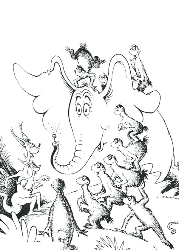 600x840 Horton Hears A Who Coloring Page All Hears A Who Amazed By Flower