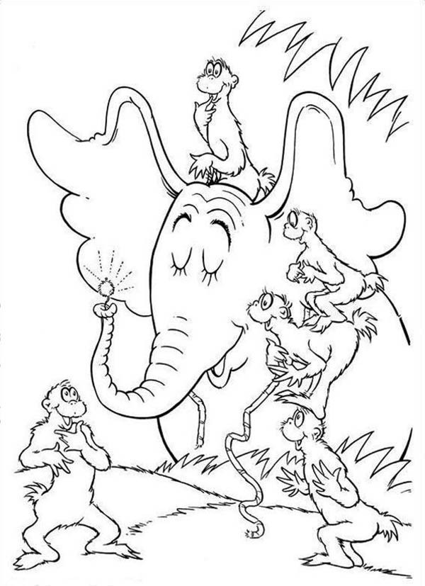 600x827 Horton Coloring Pages Coloring Page For Kids