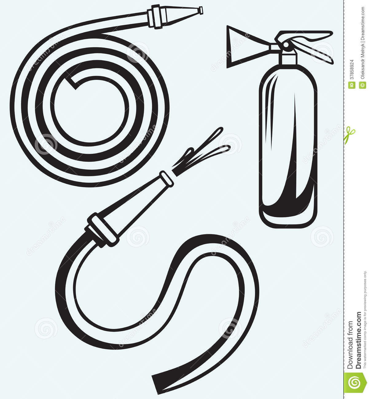 1208x1300 Fireman Hose Clipart Black And White