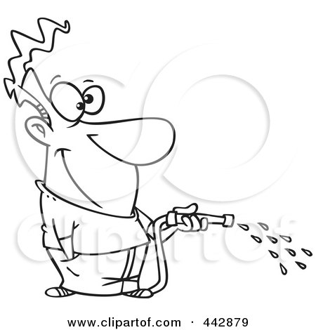450x470 Royalty Free (Rf) Clip Art Illustration Of A Cartoon Black