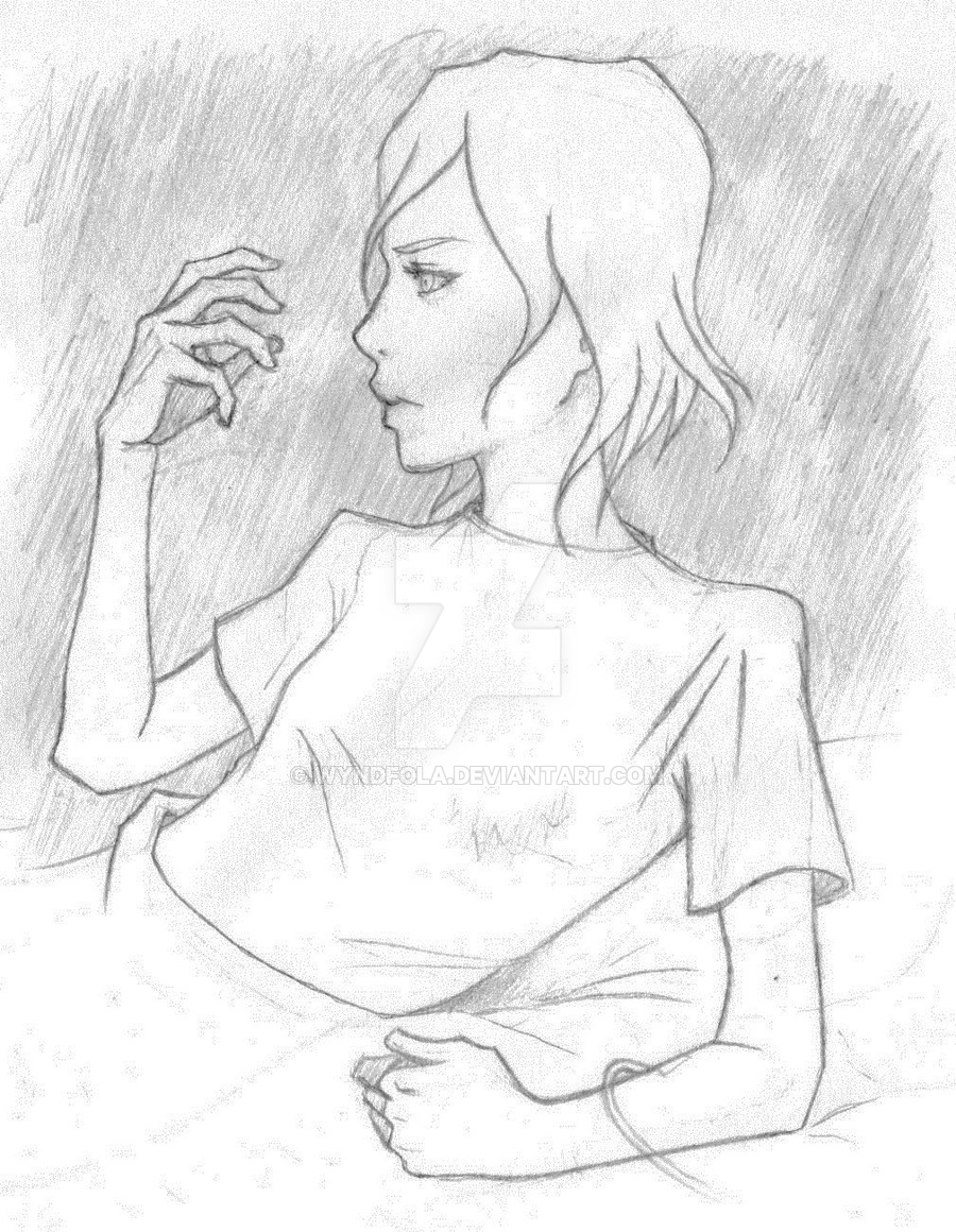 900x1160 Girl In Hospital Bed By Wyndfola