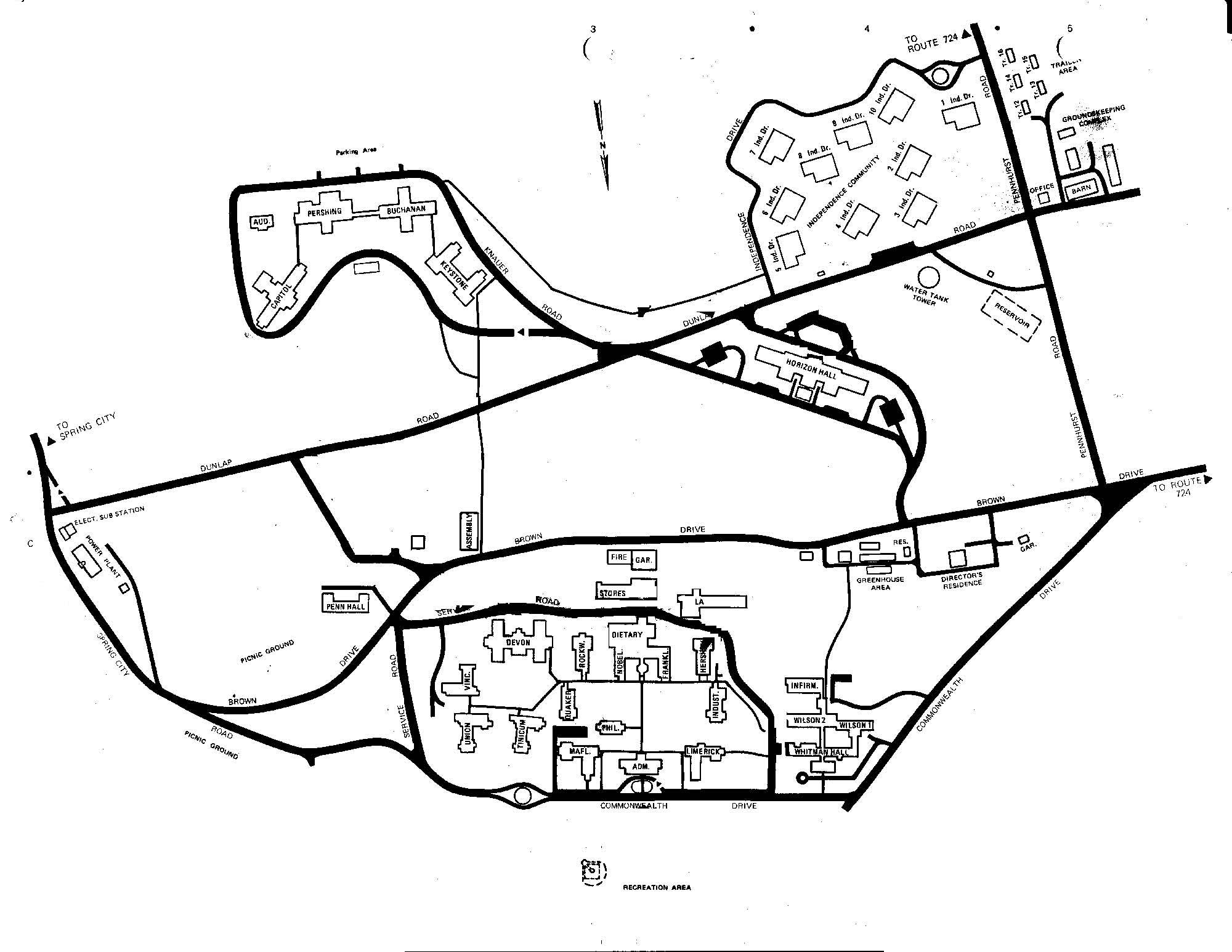 2000x1546 Map Of Pennhurst Pennhurst State School And Hospital