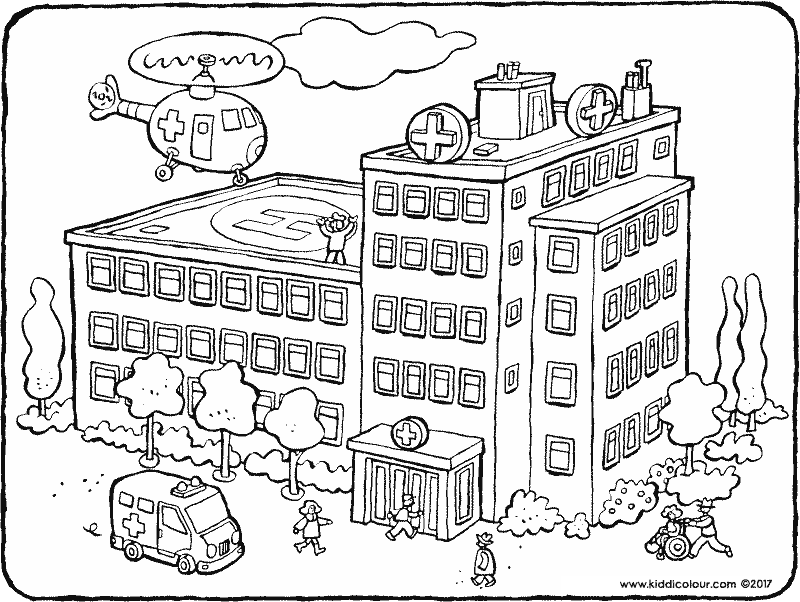 Hospital Building Drawing at GetDrawings | Free download