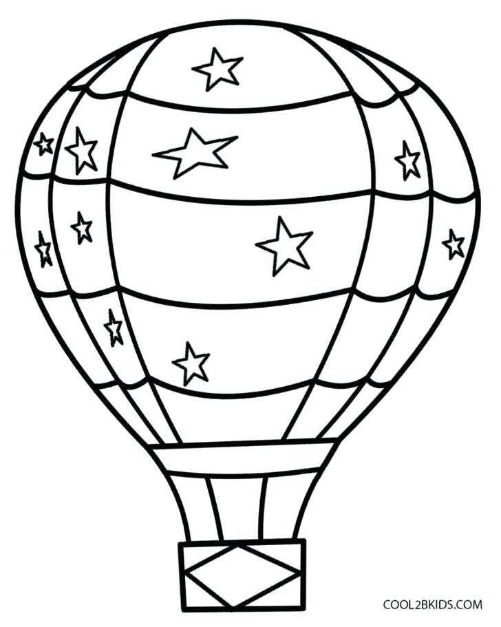 728x911 Coloring Pages Of Balloons Pin Drawn Hot Air Balloon Colouring