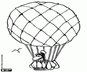 300x250 Hot Air Balloons Coloring Pages Printable Games