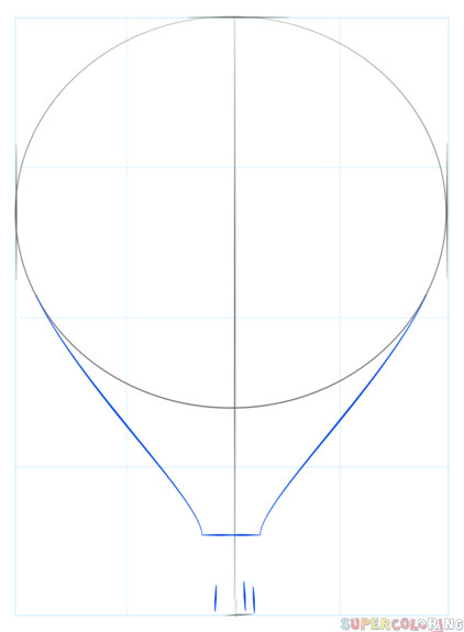 422x575 How To Draw A Hot Air Balloon Step By Step Drawing Tutorials