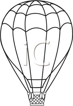 240x350 Hot Air Balloon Clipart Sketch