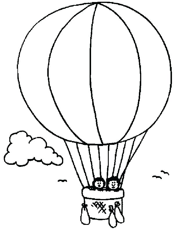 Hot Air Balloon Drawing Template at GetDrawings | Free download