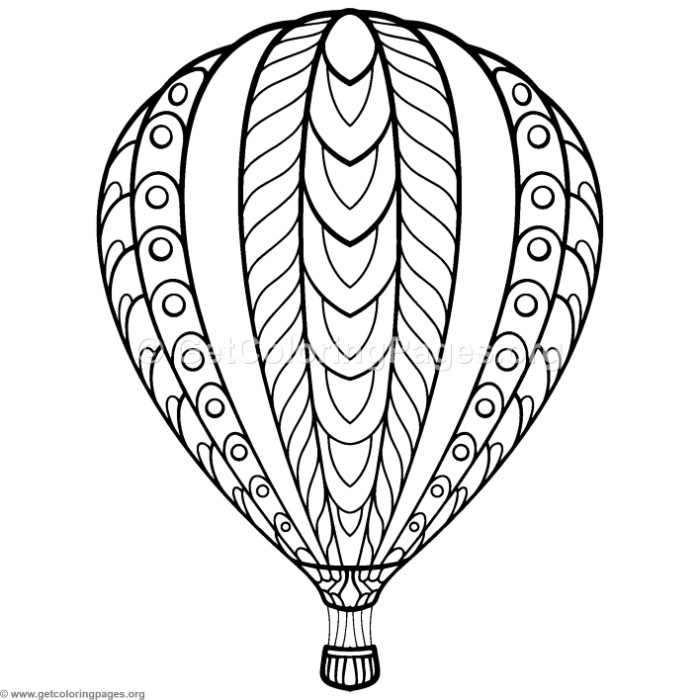 700x700 Hot Air Balloon Coloring Pages