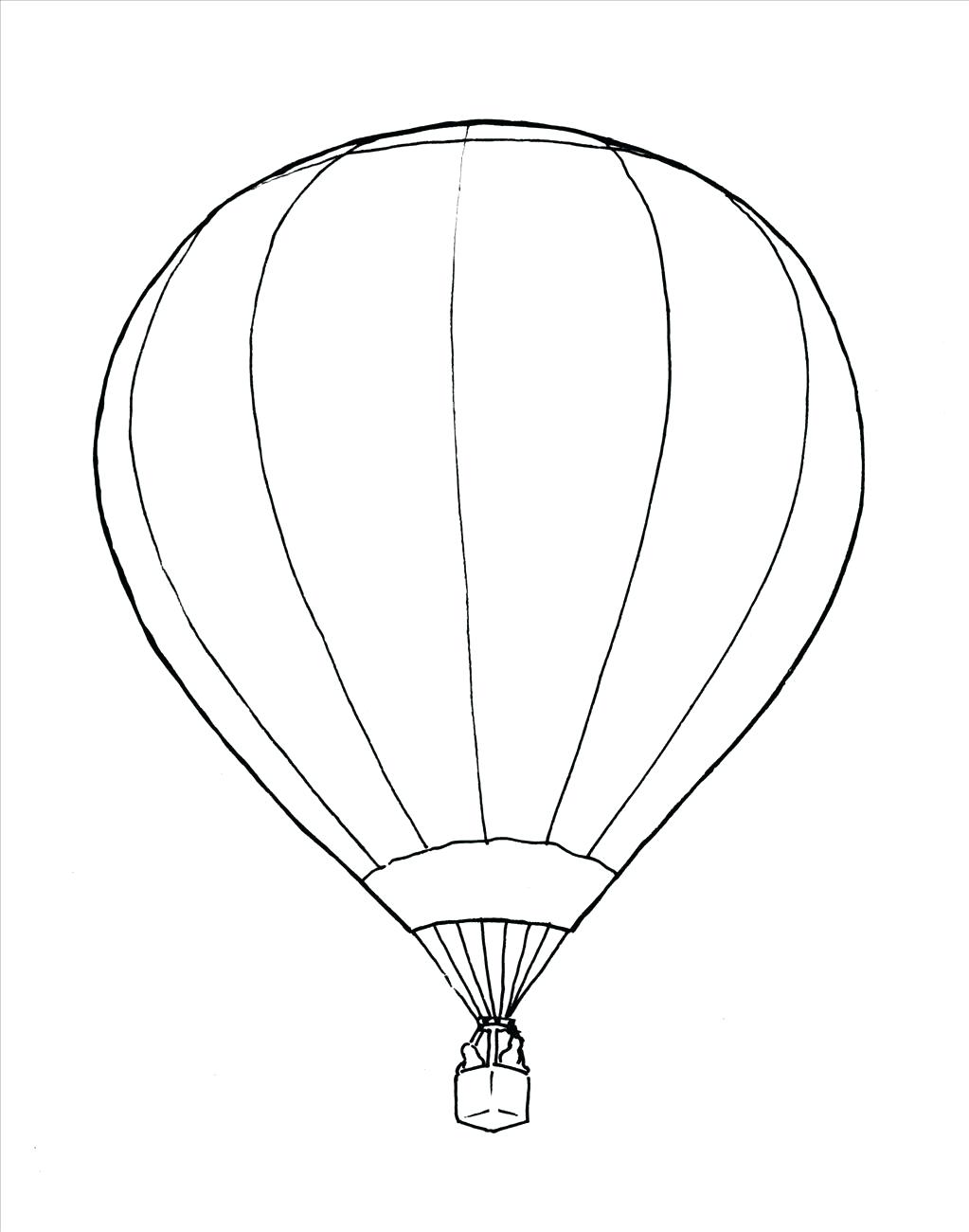 1023x1300 Template Hot Air Balloon Template
