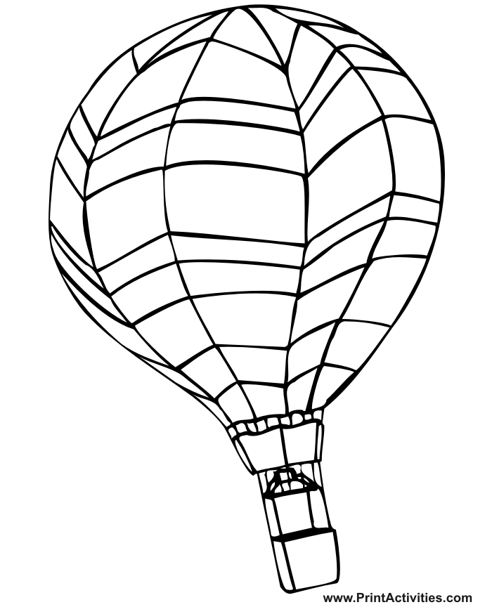 700x864 Coloring Pages Hot Air Balloon