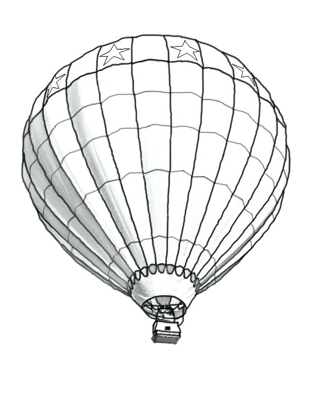 612x792 Top Hot Air Balloon Coloring Pages Print Drawn Book Pencil And