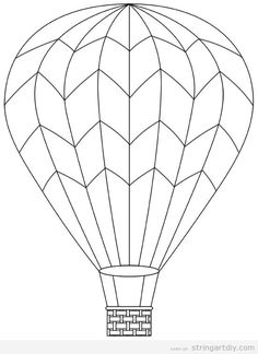 236x324 Hot Air Balloon Template