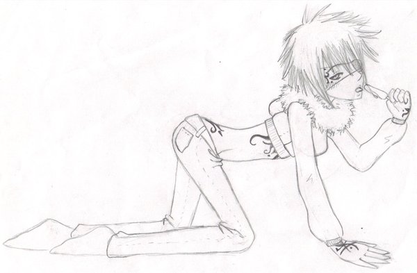 600x393 Anime Girl Sketch By Pluvicorn