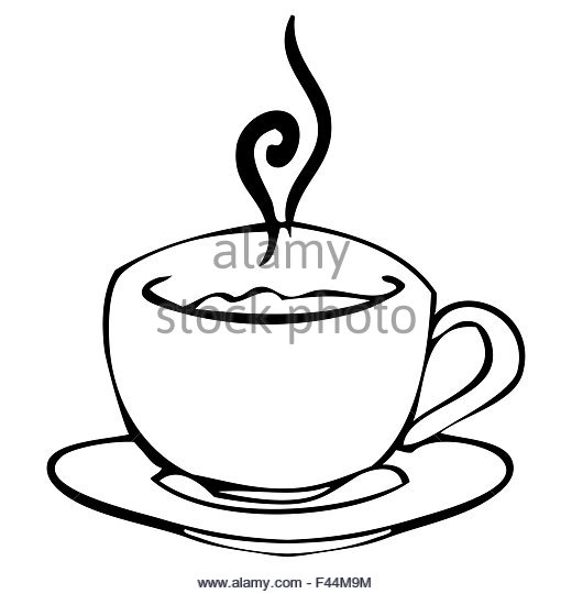 520x540 Hot Chocolate Drawing Black And White Stock Photos Amp Images