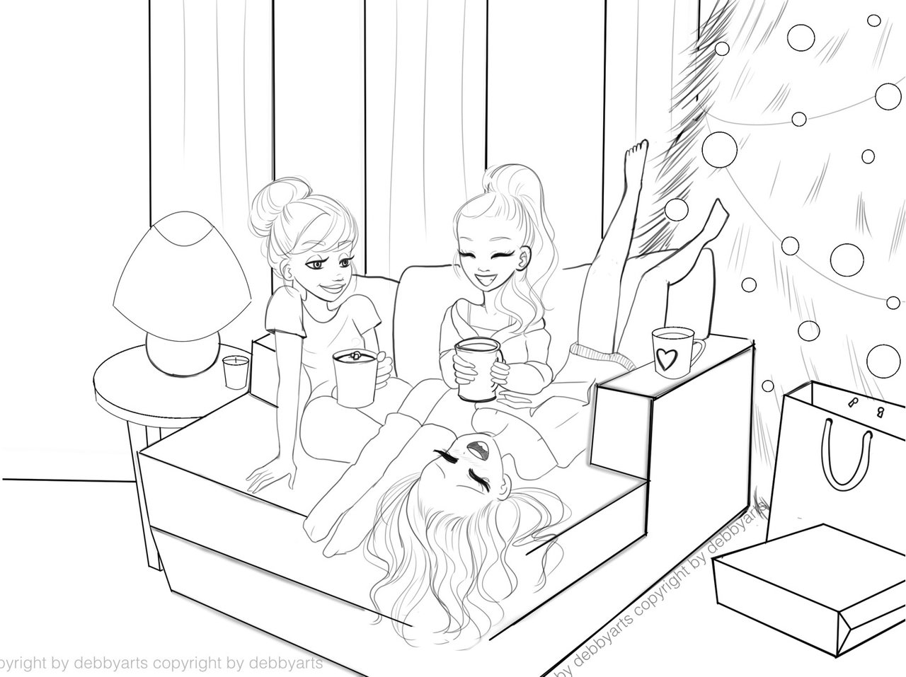 1280x957 Cozy Friends With Hot Chocolate