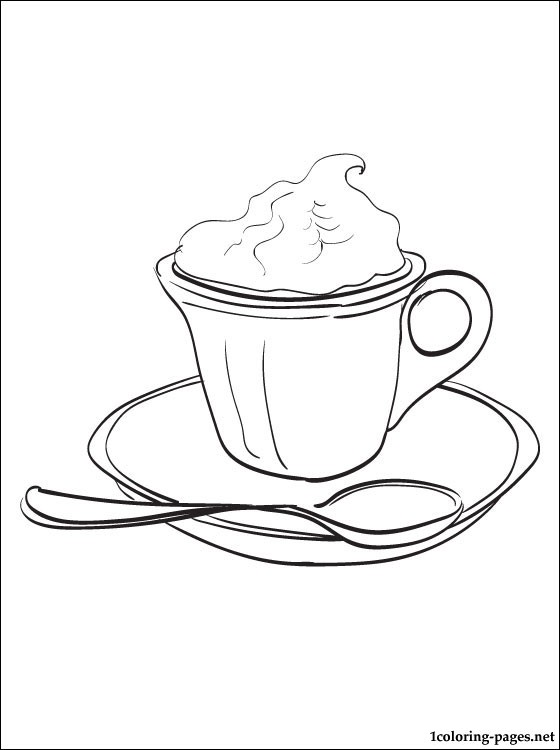 560x750 Hot Chocolate Coloring Page Coloring Pages