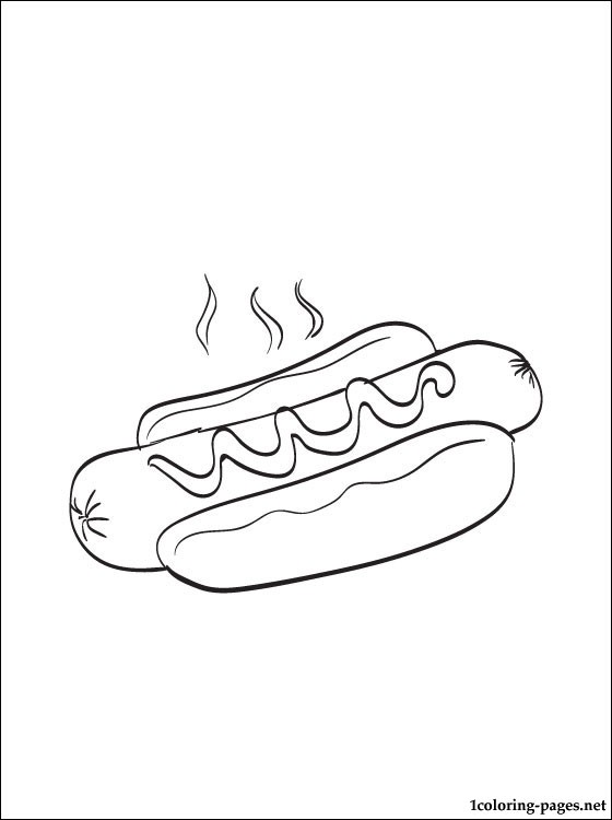 560x750 Hot Dog Coloring Page Coloring Pages