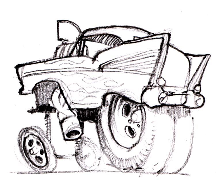 768x649 Cartoons And Hot Rods