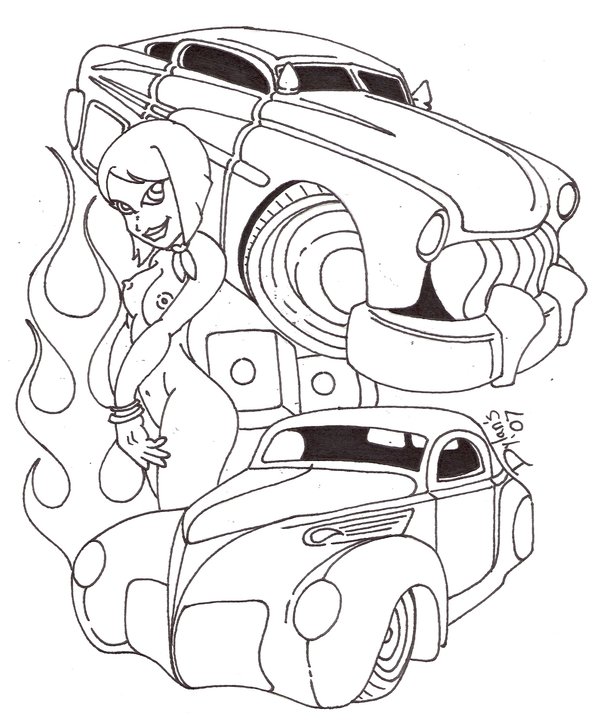 600x723 Hot Rods And Chicks By Bigd120