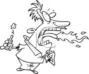 300x249 And White Man Breathing Fire After Tasting Hot Sauce