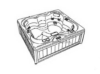 Hot Tub Drawing at GetDrawings | Free download