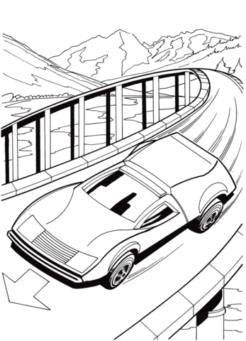 347x480 Hot Wheels Coloring Page Free Printable Coloring Pages