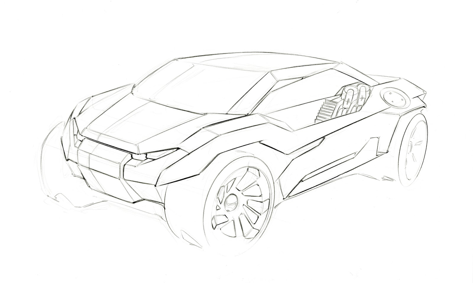 1600x960 Yang Sun Hot Wheels Line Drawings