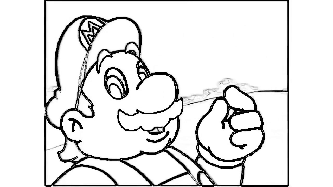 1280x720 Hotel Mario Cutscenes With Drawing Effect