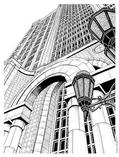 236x311 A Pen Amp Ink Drawing Of Rowes Wharf Arch