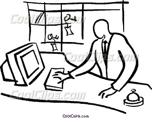 300x233 Hotel Front Desk Vector Clip Art