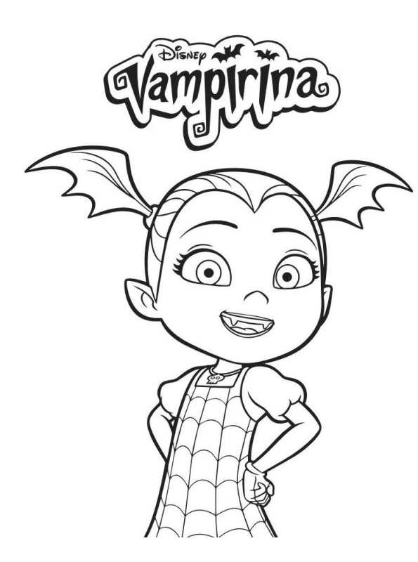595x800 Kids N 4 Coloring Pages Of Vampirina
