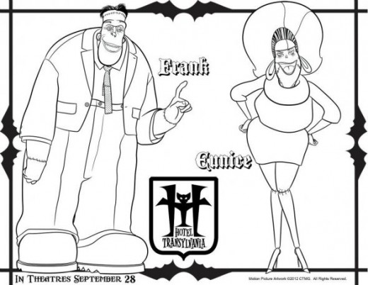 520x402 Printable Hotel Transylvania Coloring Pages Bebo Pandco