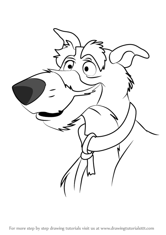 566x800 Learn How To Draw Chief From The Fox The Hound (The Fox