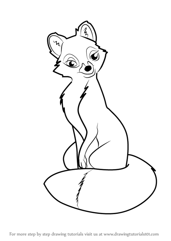 566x800 Learn How To Draw Vixey From The Fox The Hound (The Fox