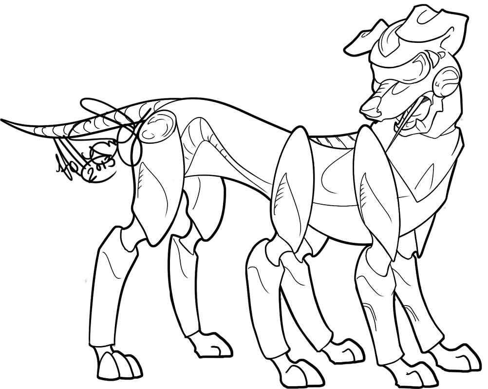 1002x798 Mechanical Hound By Rainyfurz