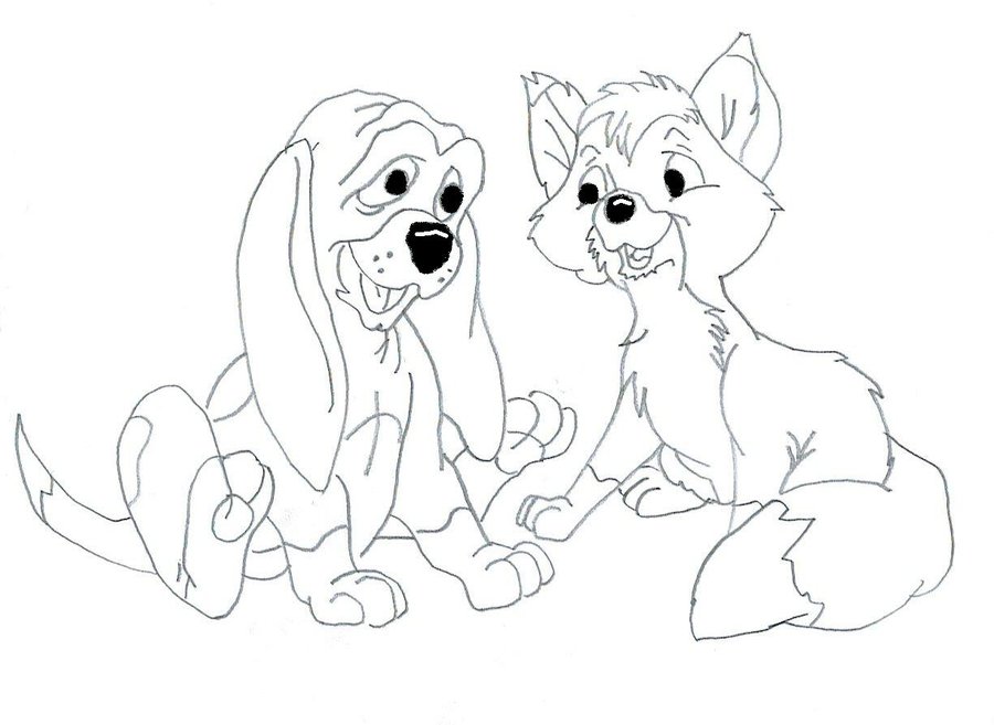 900x657 The Fox And The Hound By Snowangel2012