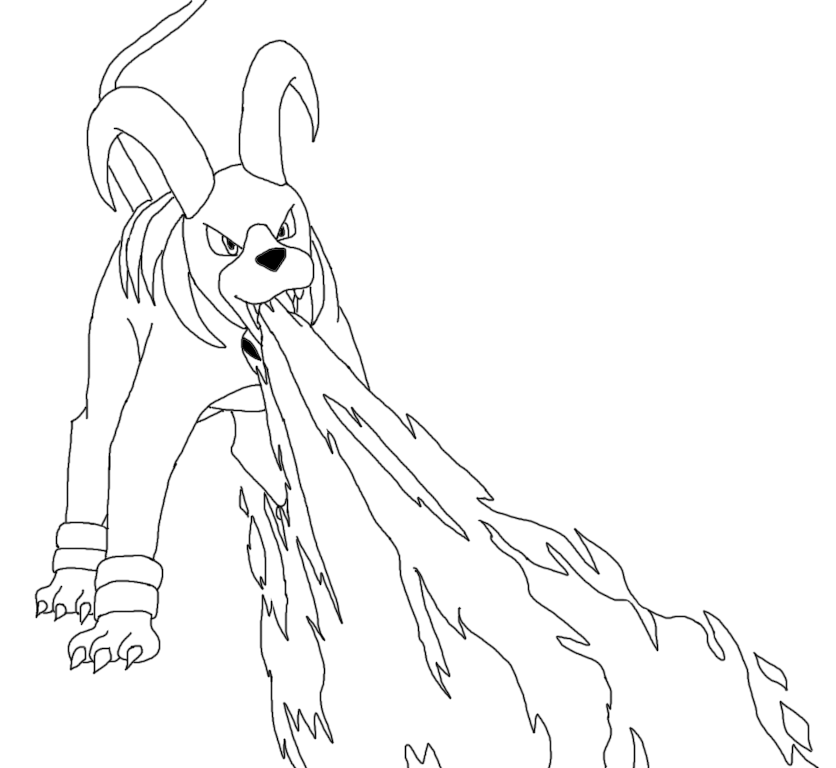 836x768 Houndoom Request By Digifoxcat