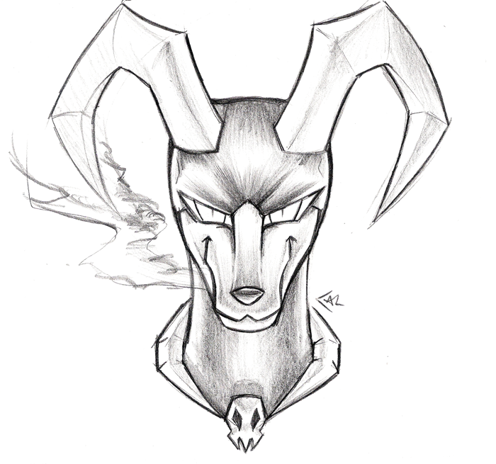 700x655 Houndoom Sketch By Strixic