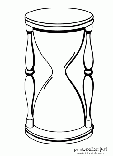 363x500 Hourglass Coloring Pages