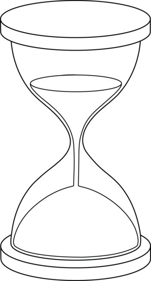 297x550 Hourglass Line Art