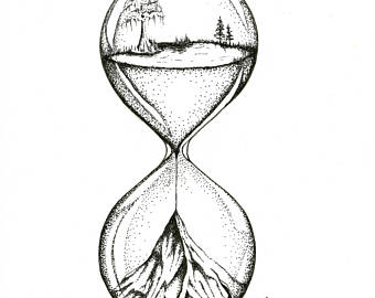 340x270 Hourglass Print Etsy