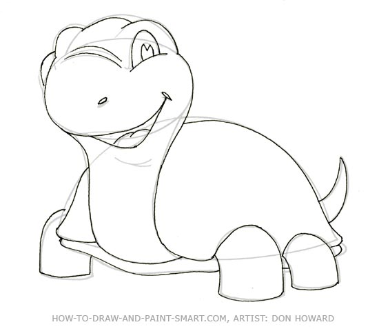 550x477 How To Draw A Turtle