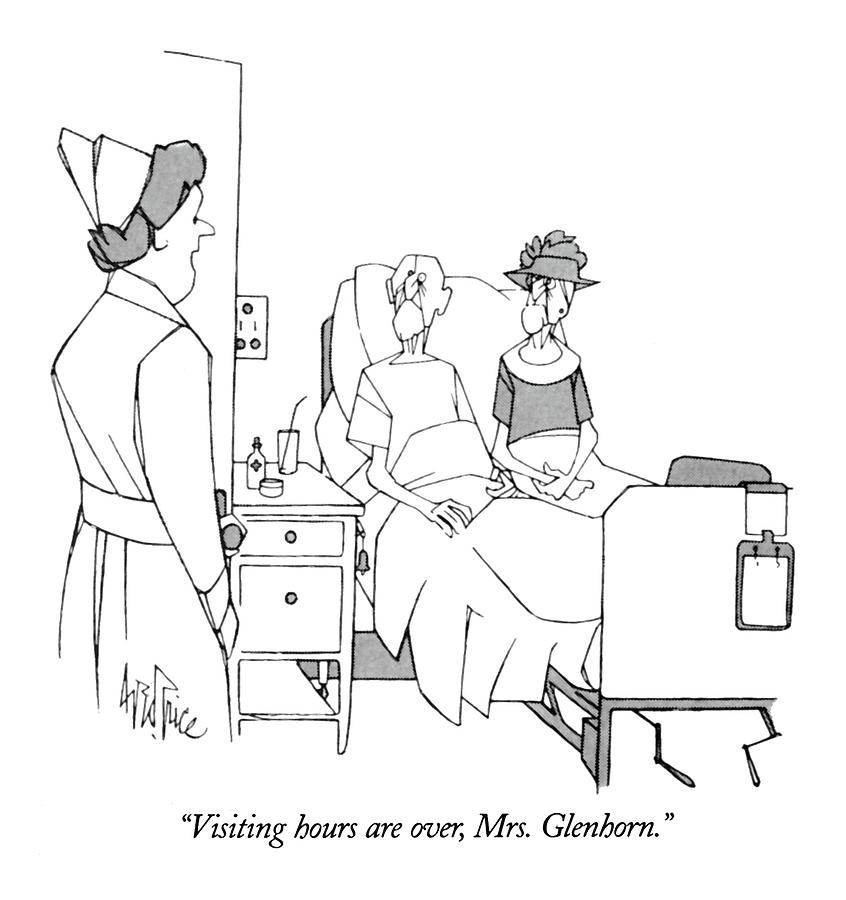 846x900 Visiting Hours Drawing By George Price