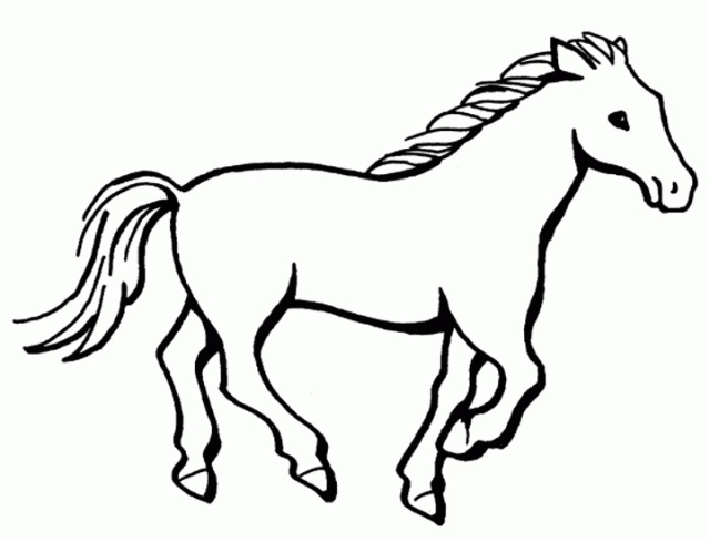 640x489 Coloring Pages Horse Drawing For Kids Awesome To Do Simple How